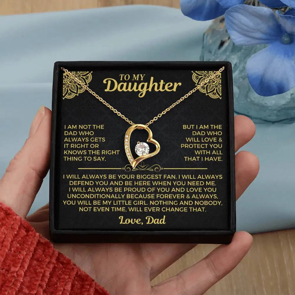To My Daughter Necklace - Gift From Dad