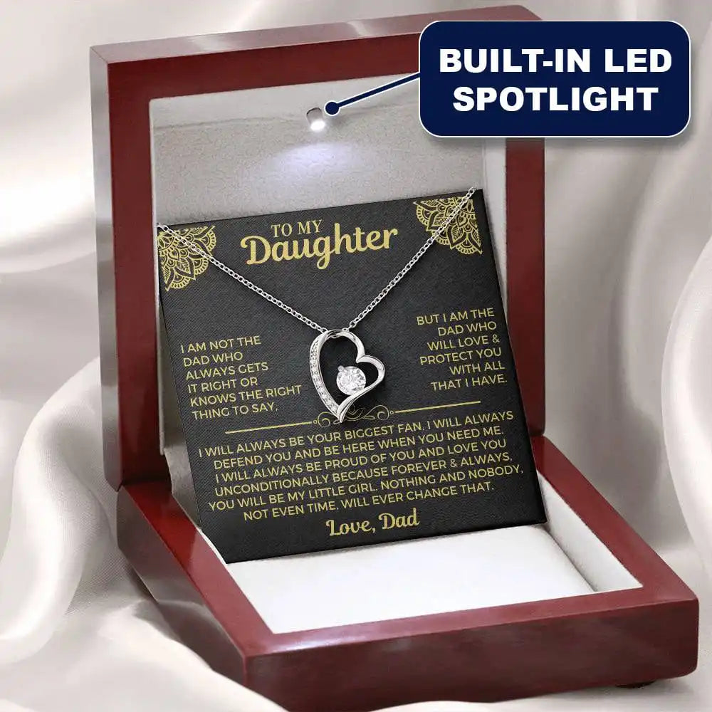 To My Daughter Necklace - Gift From Dad