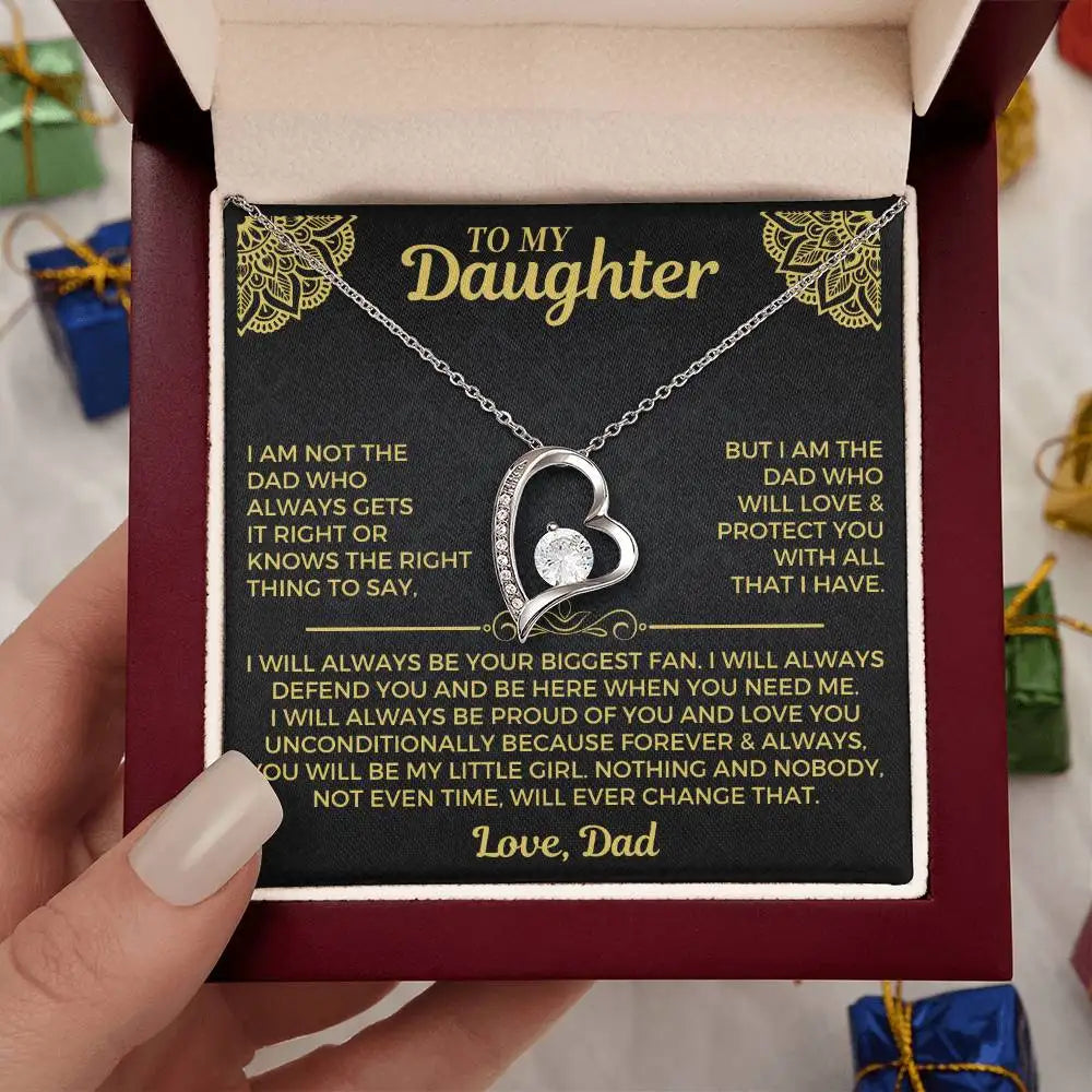 To My Daughter Necklace - Gift From Dad