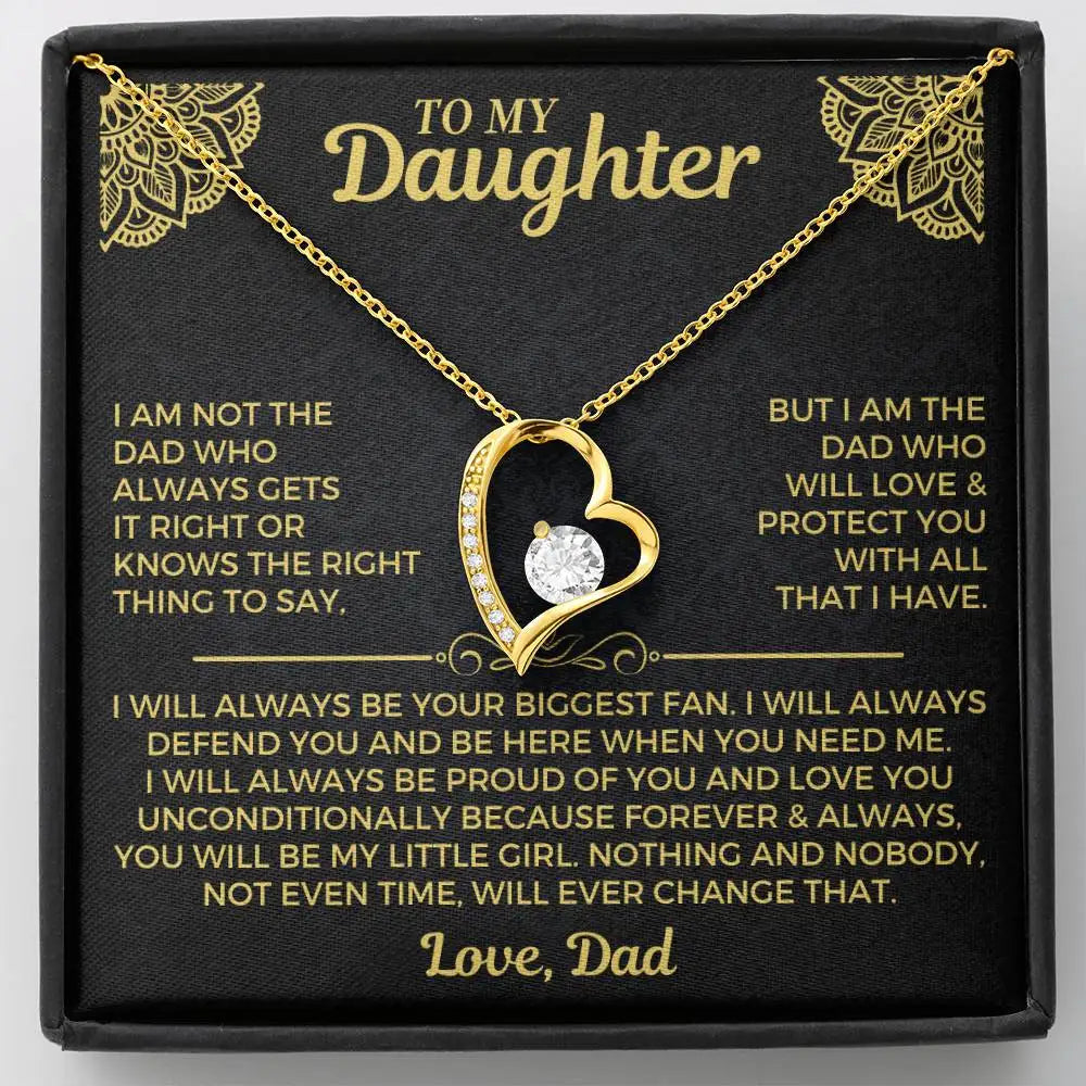 To My Daughter Necklace - Gift From Dad