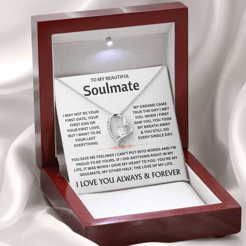 To My Beautiful Soulmate - Necklace Gift