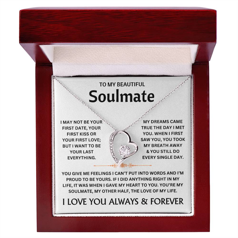 To My Beautiful Soulmate - Necklace Gift