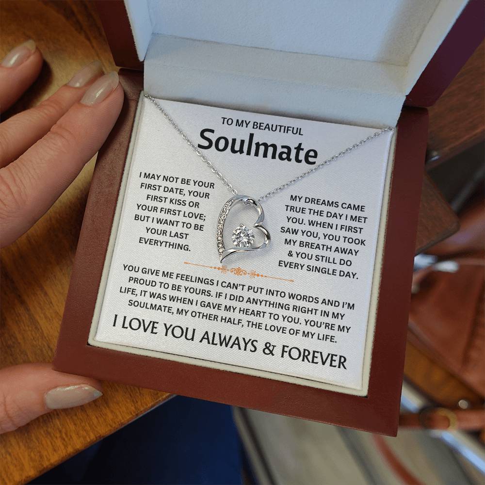 To My Beautiful Soulmate - Necklace Gift