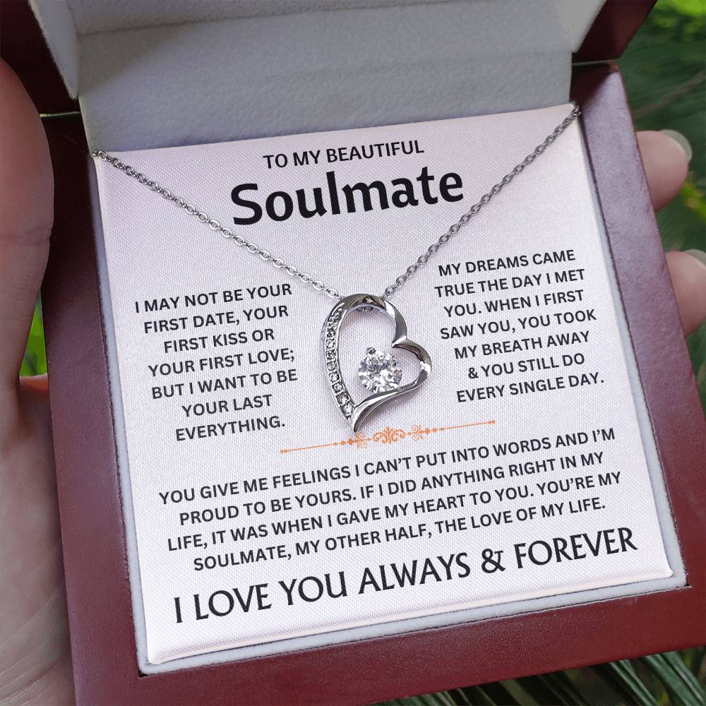 To My Beautiful Soulmate - Necklace Gift