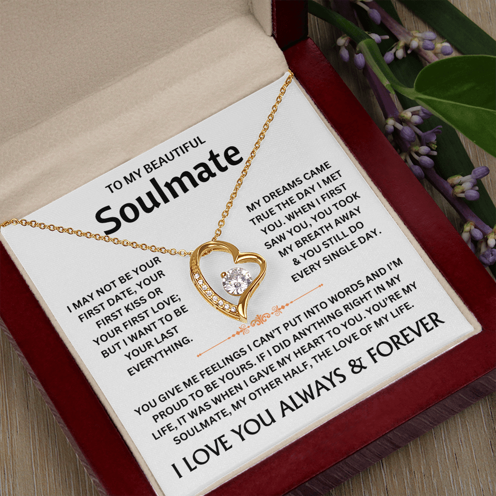 To My Beautiful Soulmate - Necklace Gift