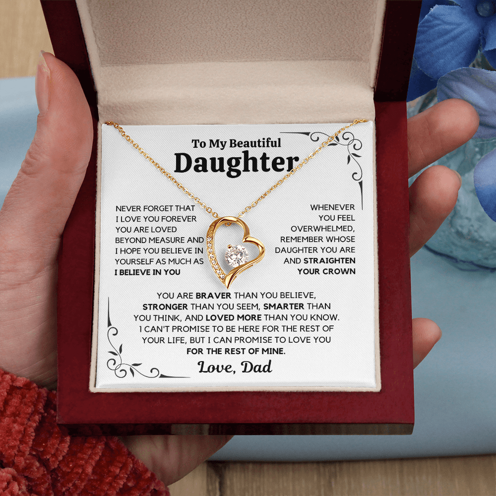 To My Daughter Necklace - Gift From Dad