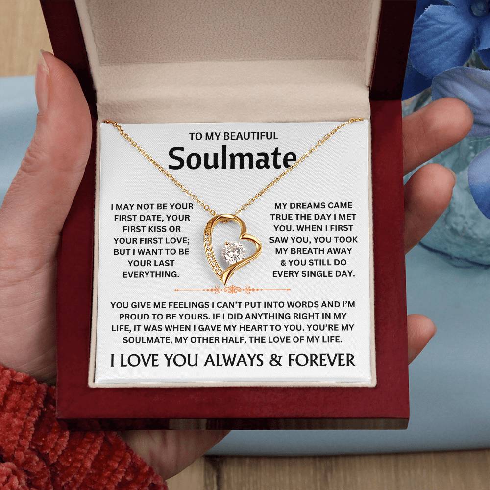 To My Beautiful Soulmate - Necklace Gift