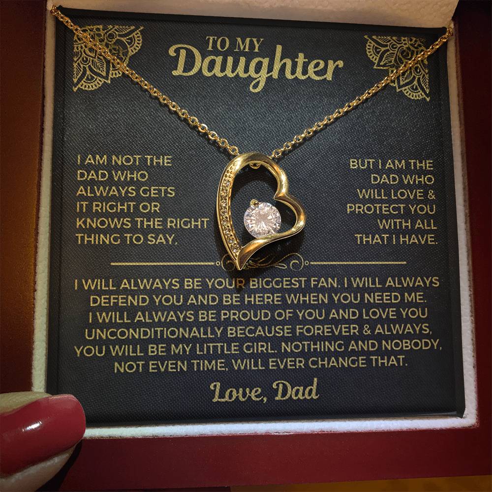 To My Daughter Necklace - Gift From Dad