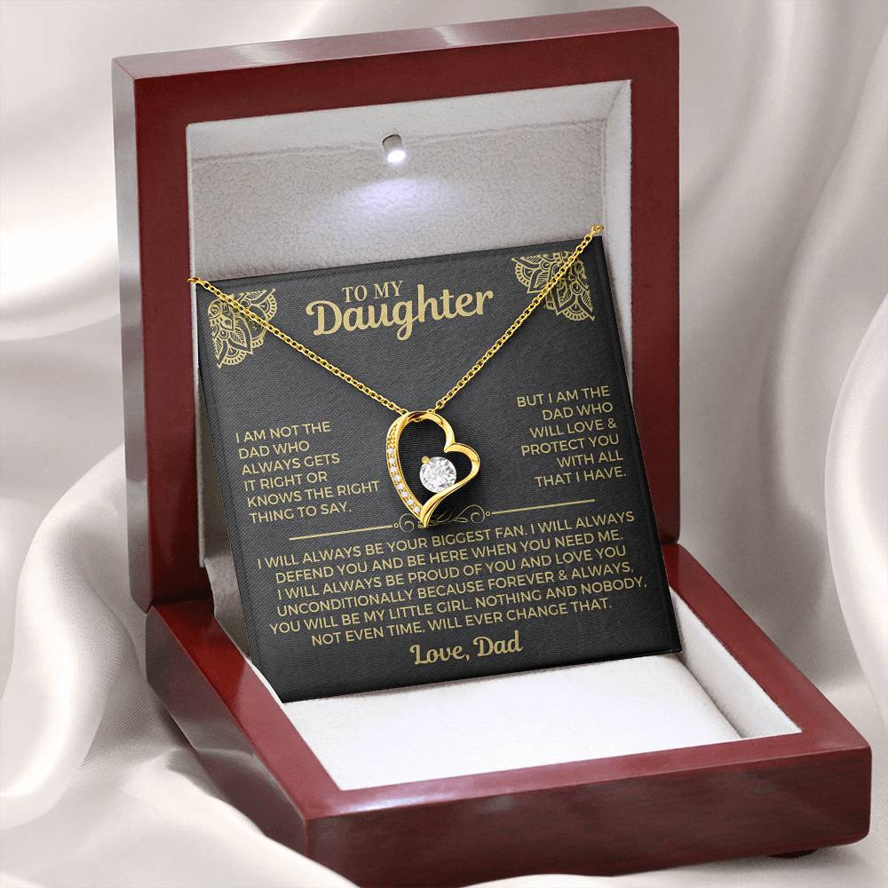 To My Daughter Necklace - Gift From Dad
