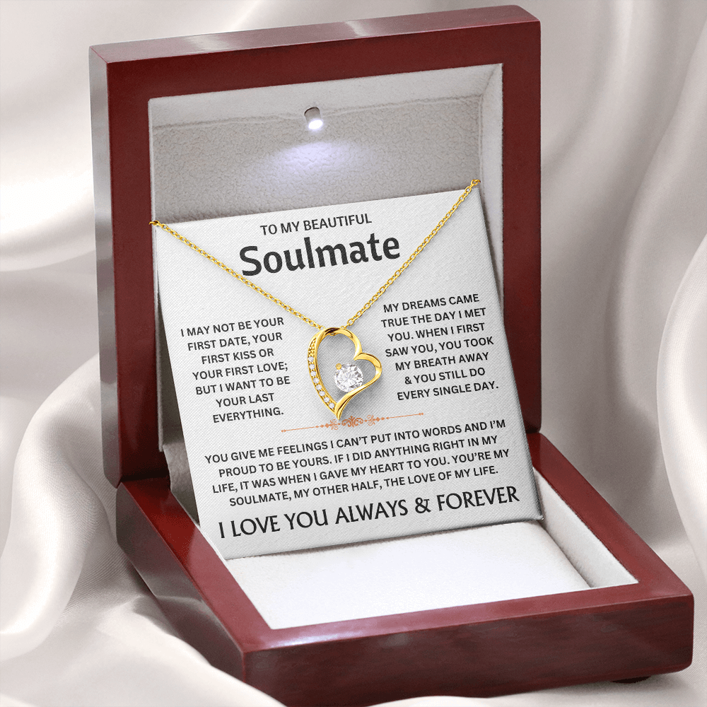 To My Beautiful Soulmate - Necklace Gift