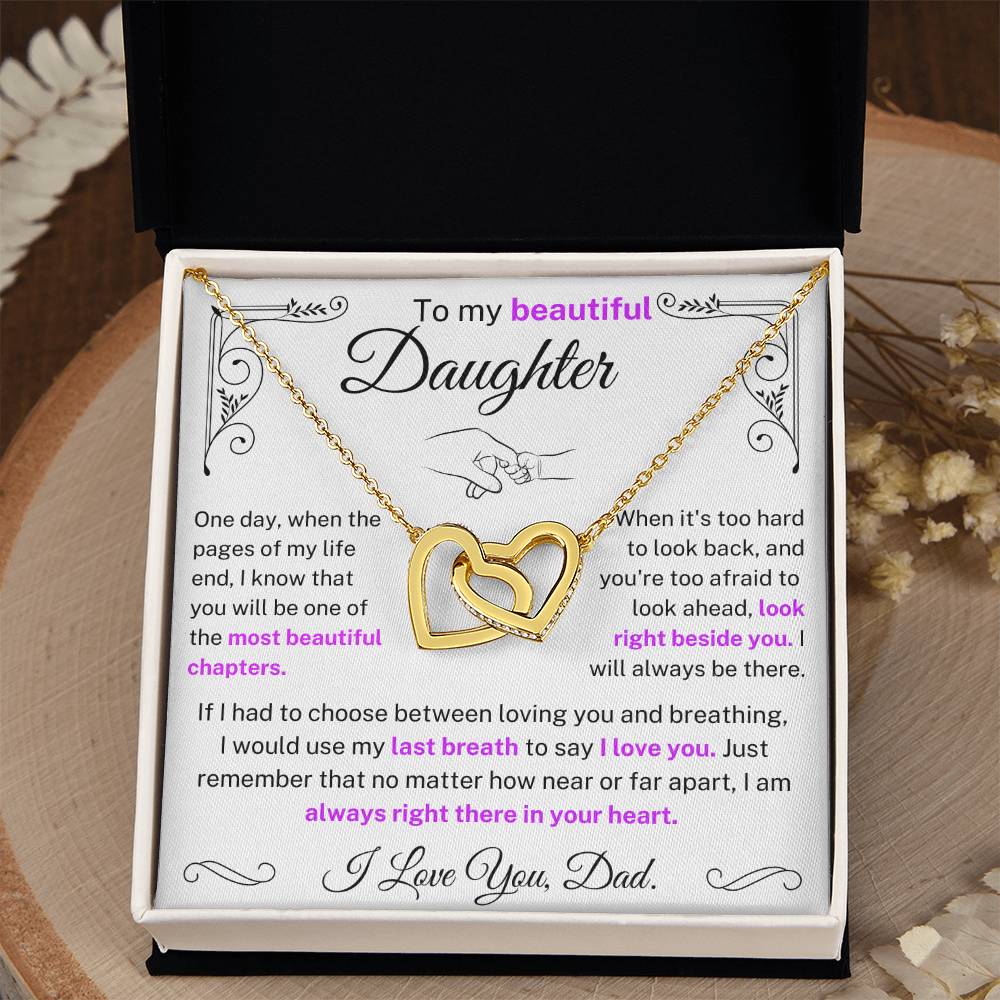 I would use my last breath to say I Love You - Daughter Necklace