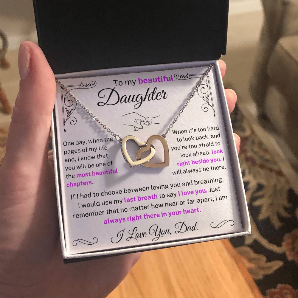 I would use my last breath to say I Love You - Daughter Necklace