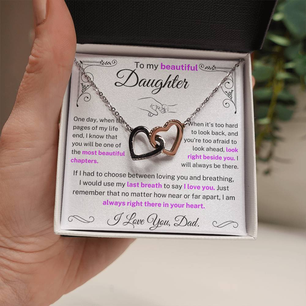 I would use my last breath to say I Love You - Daughter Necklace