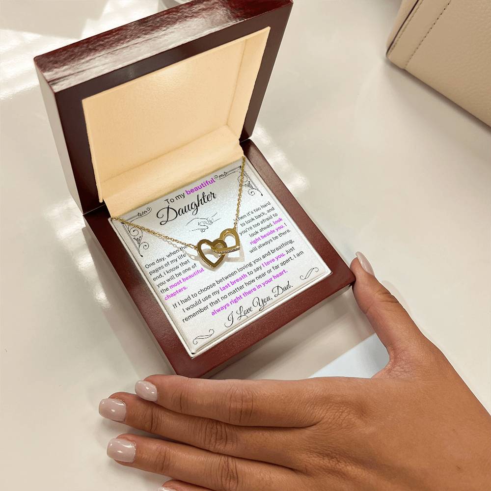 I would use my last breath to say I Love You - Daughter Necklace