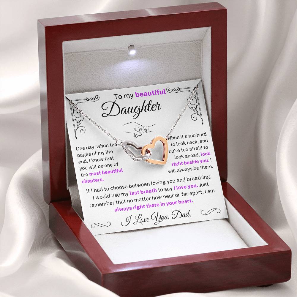 I would use my last breath to say I Love You - Daughter Necklace