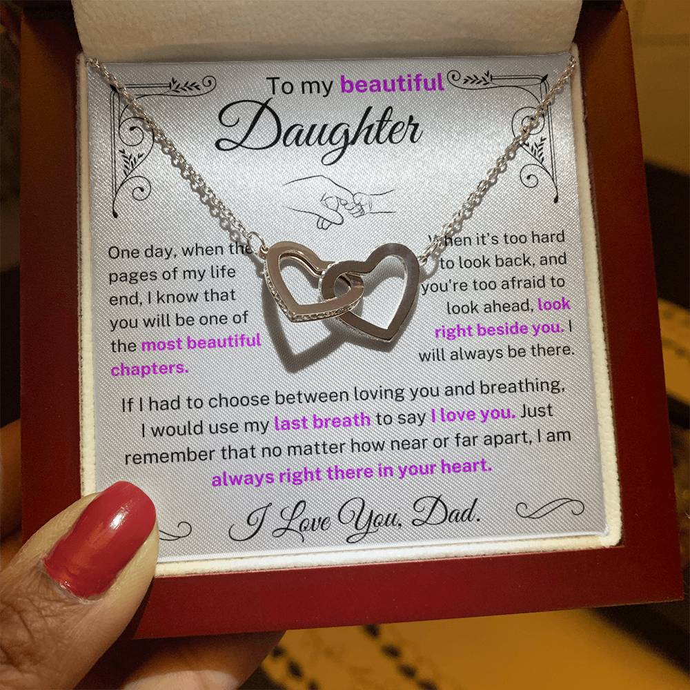 I would use my last breath to say I Love You - Daughter Necklace