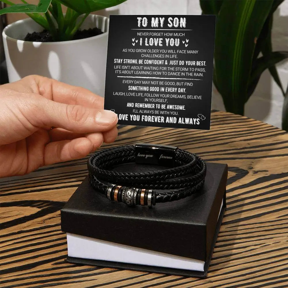 To My Son - Love You Forever Bracelet
