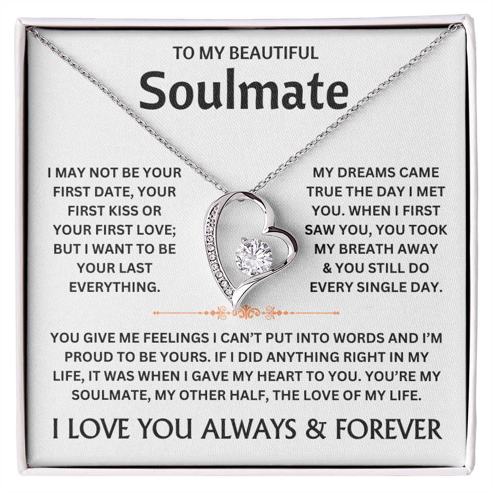 To My Beautiful Soulmate - Necklace Gift