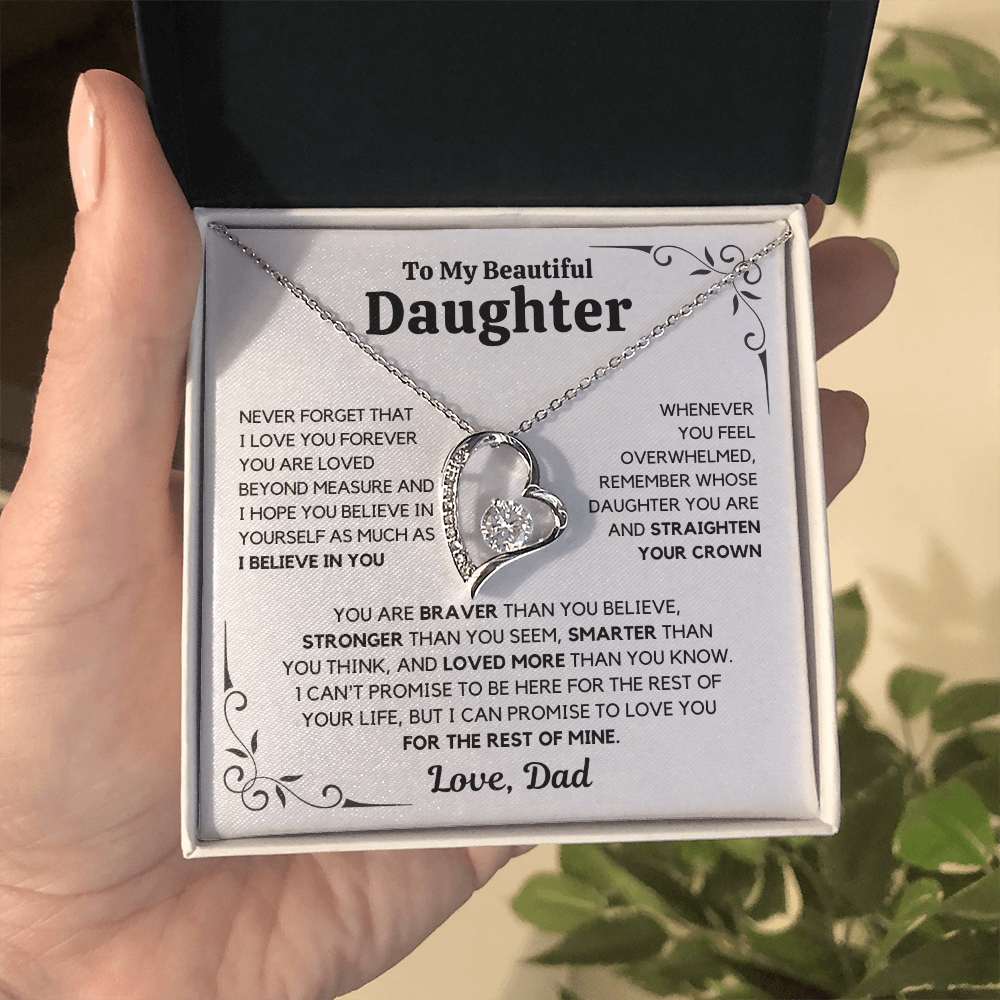 To My Daughter Necklace - Gift From Dad