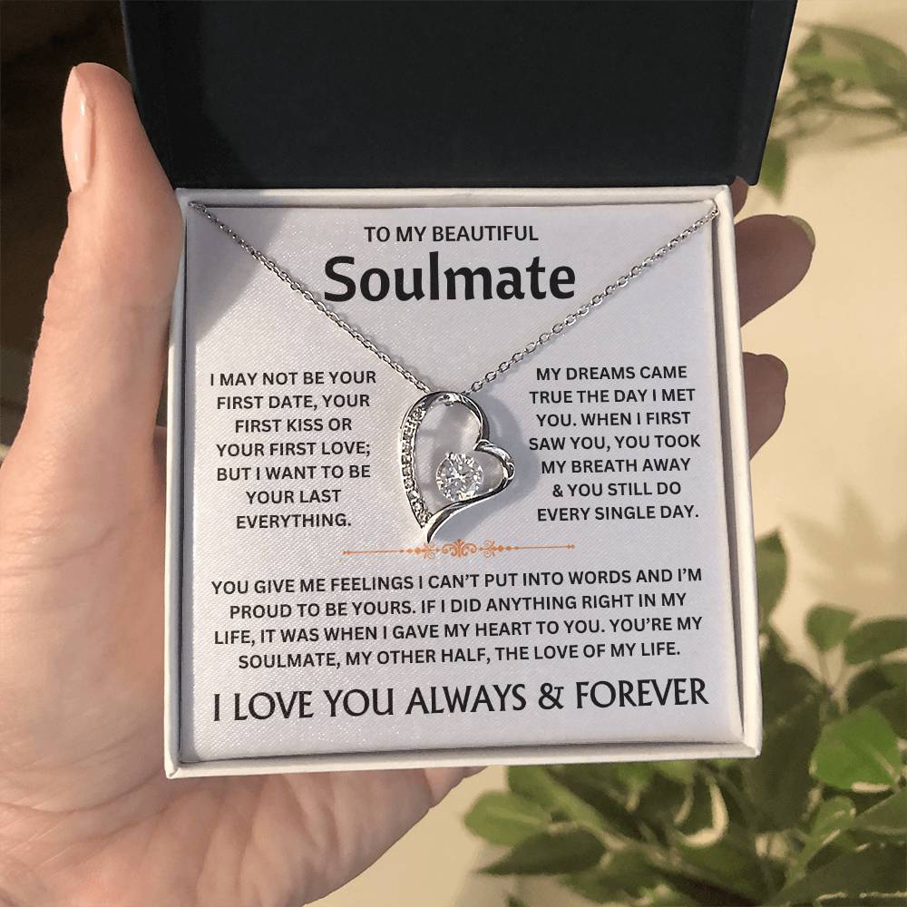 To My Beautiful Soulmate - Necklace Gift