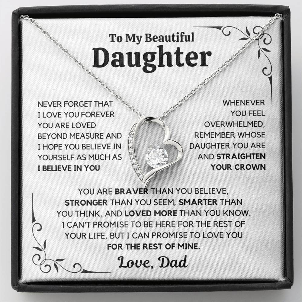 To My Daughter Necklace - Gift From Dad