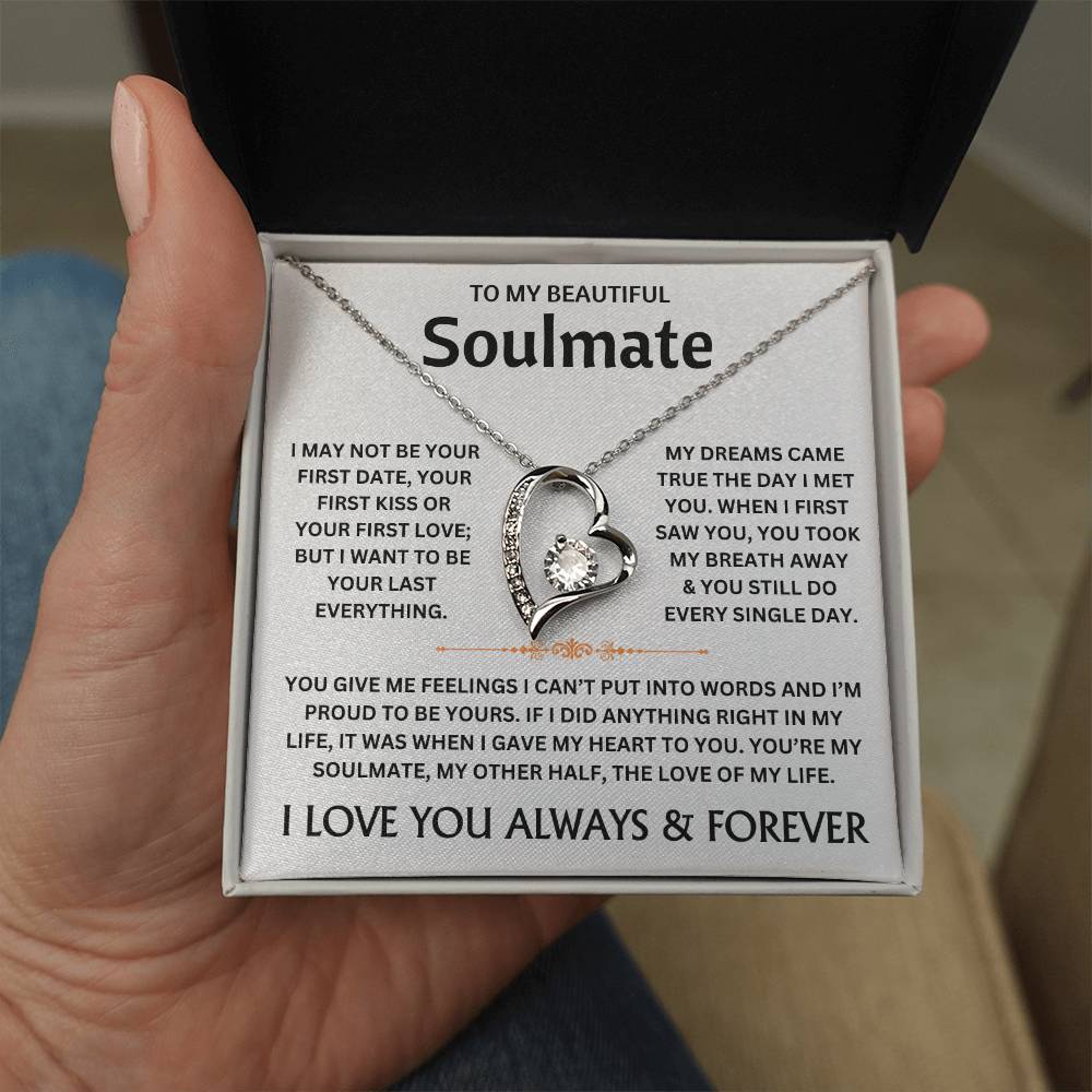 To My Beautiful Soulmate - Necklace Gift
