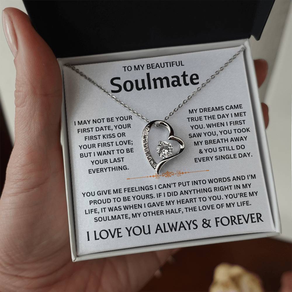 To My Beautiful Soulmate - Necklace Gift