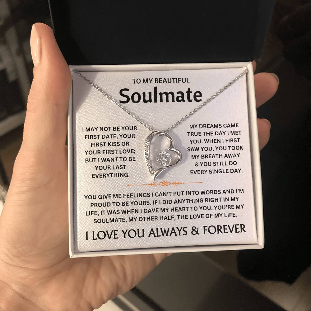 To My Beautiful Soulmate - Necklace Gift