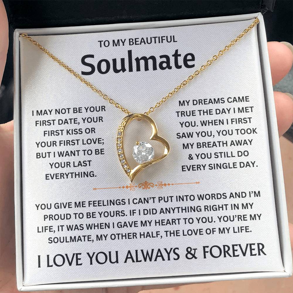 To My Beautiful Soulmate - Necklace Gift