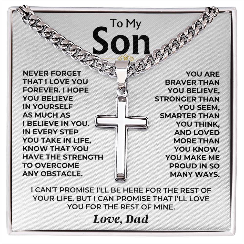 To My Son - From Dad - Artisan Cross - Perfect Gift
