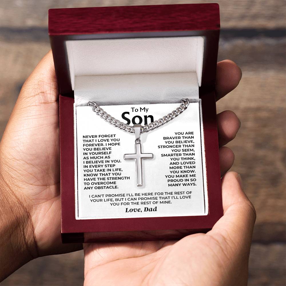 To My Son - From Dad - Artisan Cross - Perfect Gift