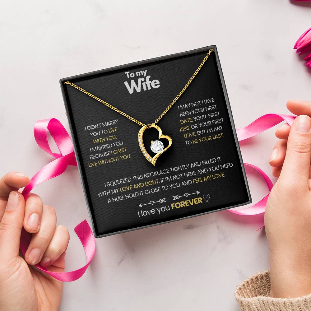 To My Wife - I Love You Forever Necklace